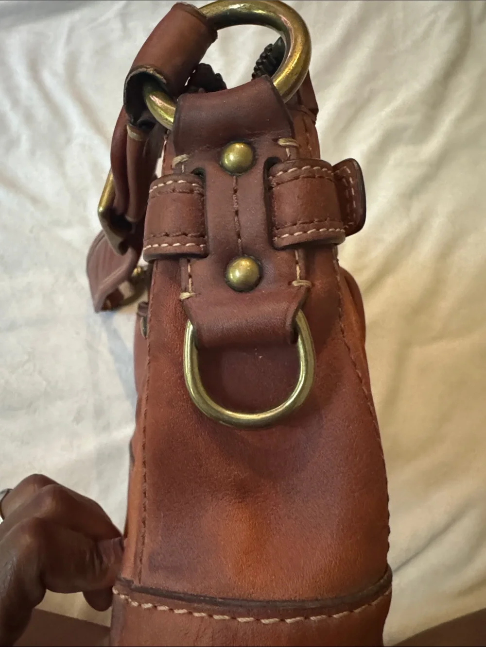 Coach leather shoulder